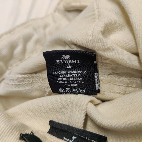 Thrills Free People Workshop Panel Organic Cotton Utility Pants Cream 2 Workwear - Picture 9 of 16